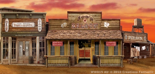 Wild West Town Event backdrop