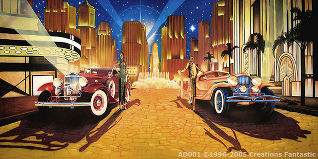 Art deco eventbackdrop image