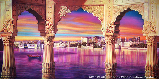 Floating Palace India event backdrop image