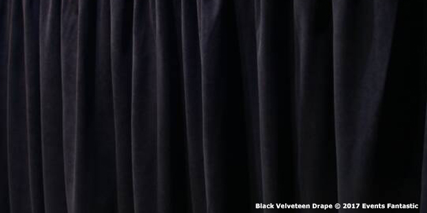 Black Velveteen Drapes Product Image