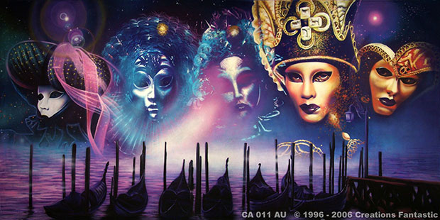 Venetian Carnival Backdrop image