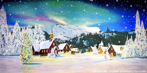 Christmas Village backdrop image