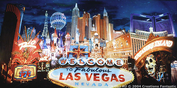 Welcome To Las Vegas Backdrop Fabulous Casino Night Poker Party