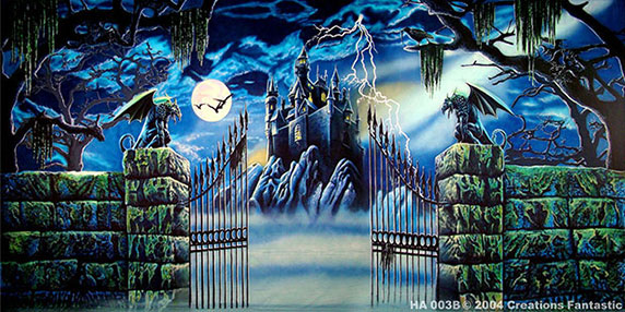 Haunted Castle B Event backdrop
