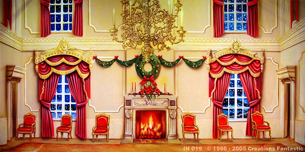 Victorian Parlour Interior Christmas