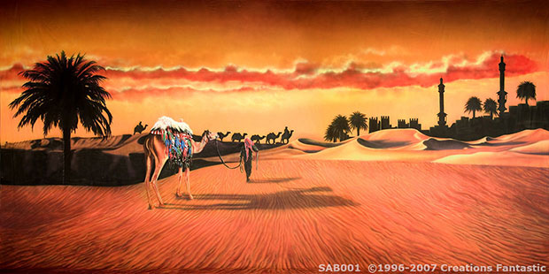 Sahara Sunset Event Backdrop image
