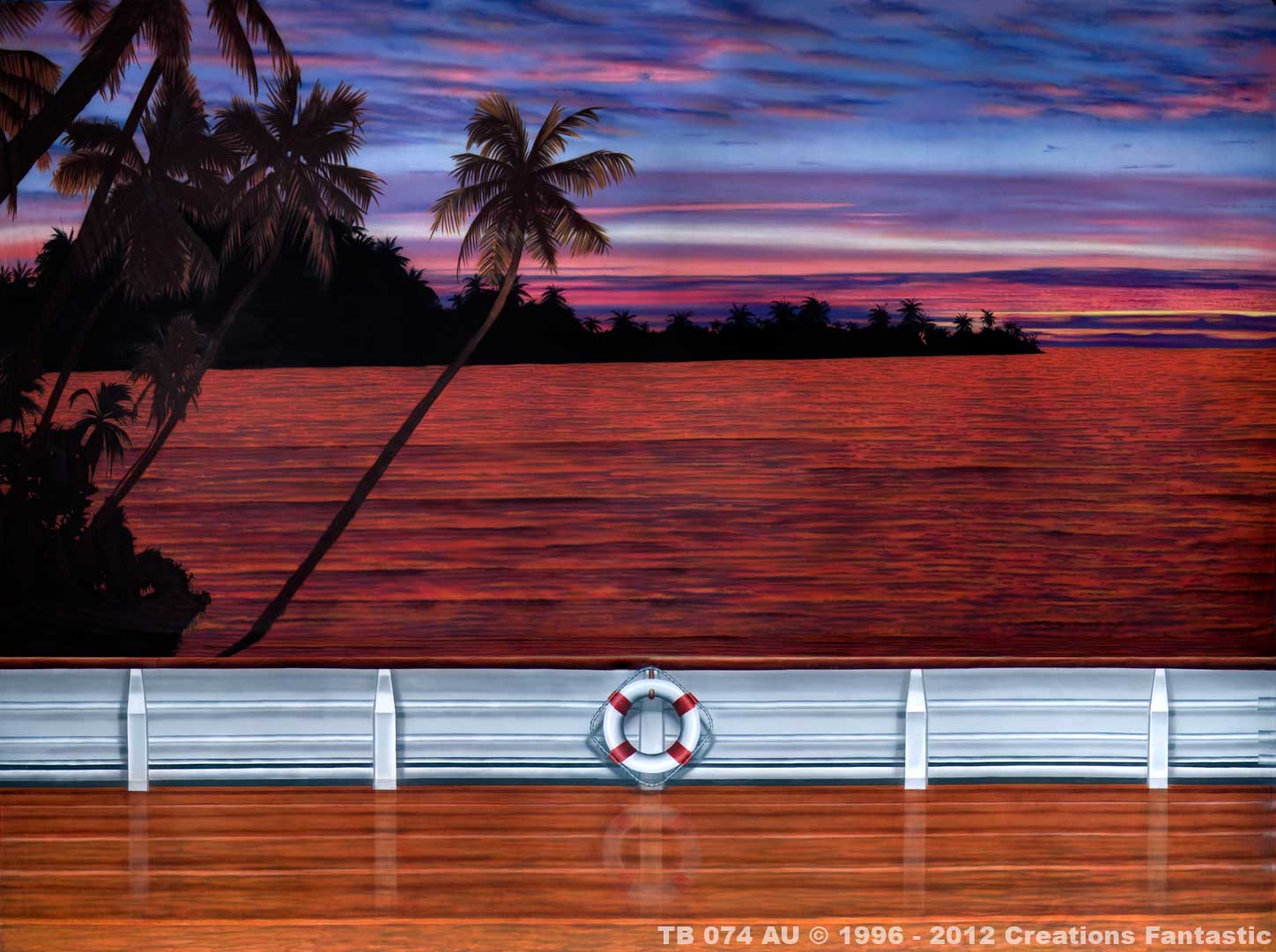 Tropical Sunset Cruise backdrop image