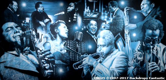 Jazz Greats EN025B Party Drop Backdrop