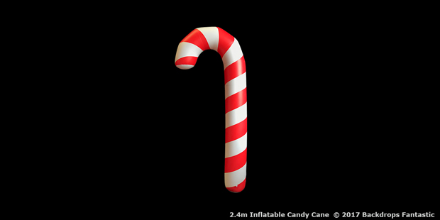 Inflatable Candy Cane 2.4m Tall Christmas Theme Prop