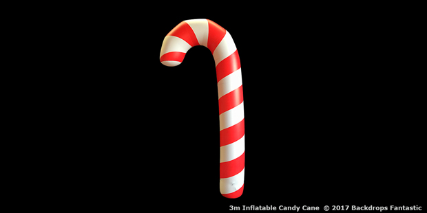 Inflatable Candy Cane 3m Christmas Theme Prop