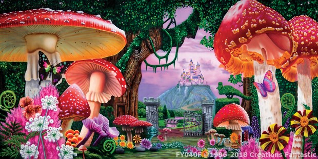 Wonderland 1F Alice in Wonderland theme backdrop