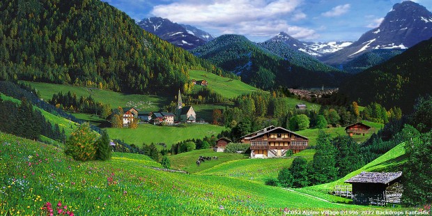 Sound of Music Alpine Village Scene