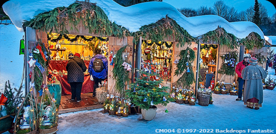Snowy Christmas Markets Stylised